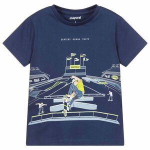 Boys Navy Skater T-Shirt
