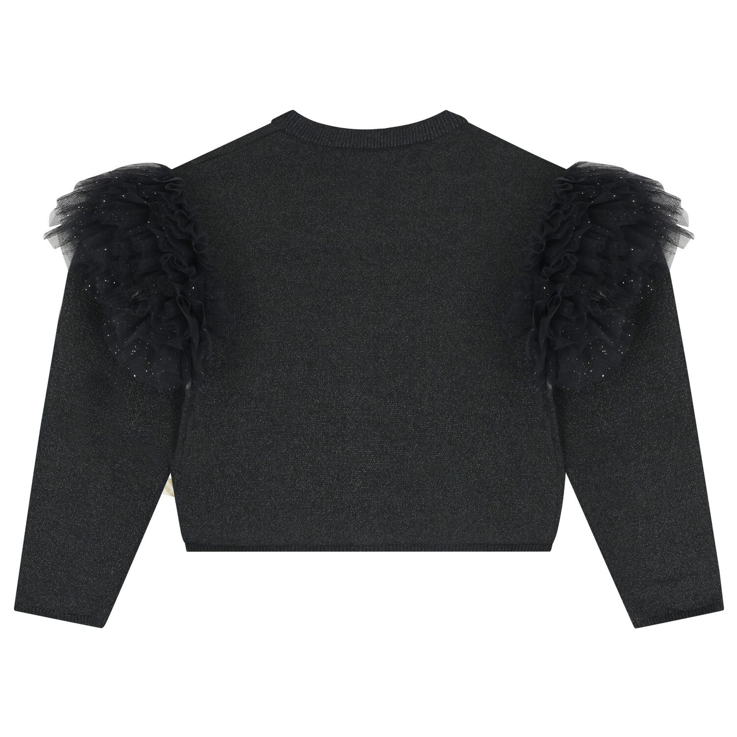 كارديجان محبوك باللون الكحلي للفتيات, 1, hi-res