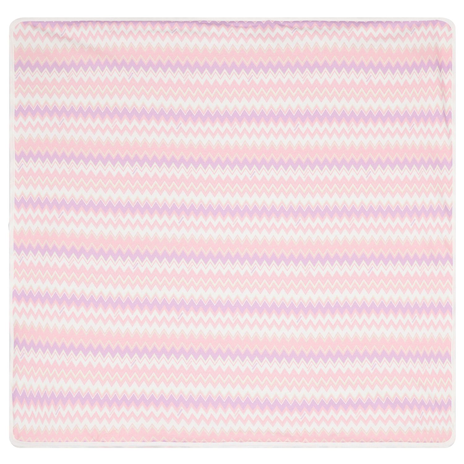 Baby Girls Pink Zigzag Blanket, 1, hi-res