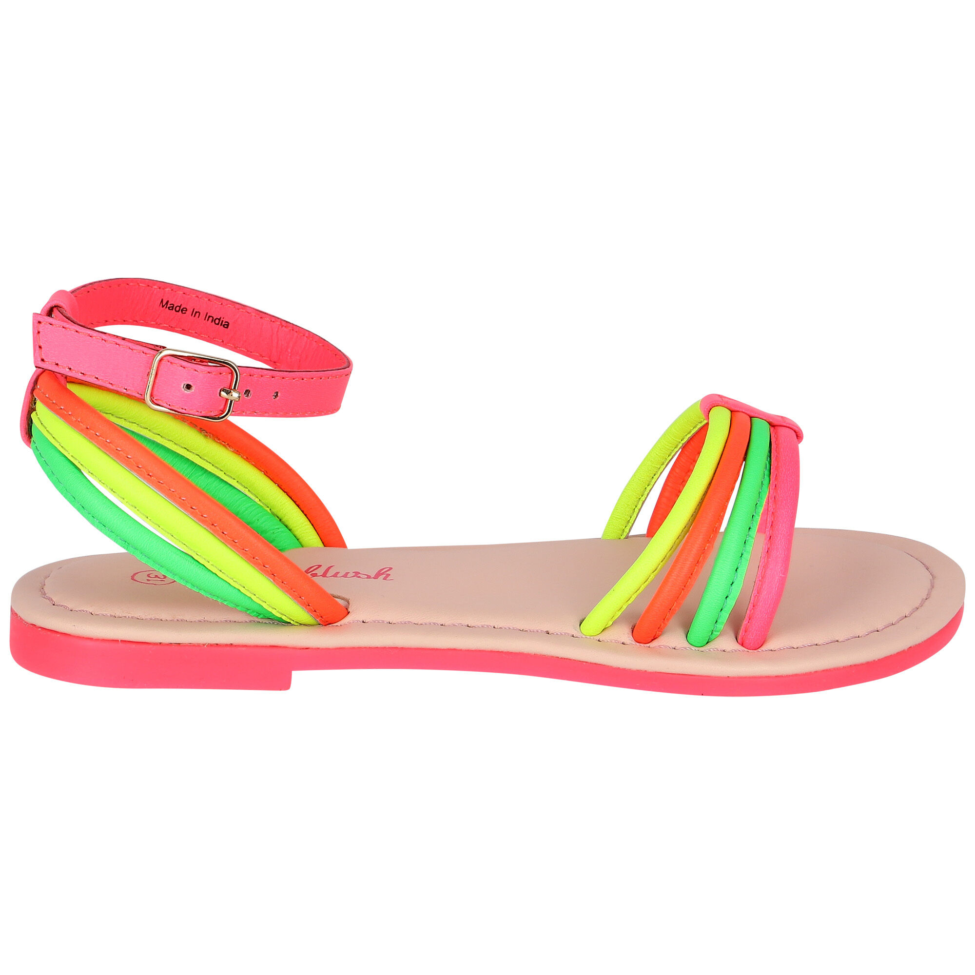 Neon orange flip flops store