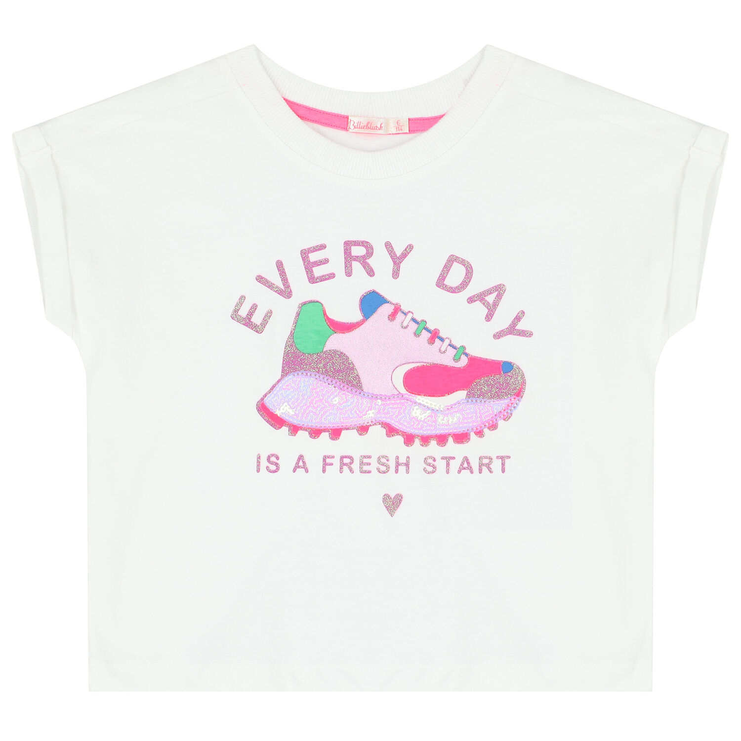 تيشيرت ترتر باللون الأبيض للبنات, 1, hi-res image number null