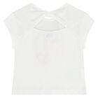 Younger Girls White & Pink Leggings Set, 1, hi-res