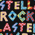 تيشيرت بنات بالشعار باللون الأسود, 1, hi-res