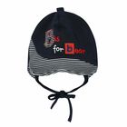 Baby Boys Navy Embroidered Hat, 1, hi-res
