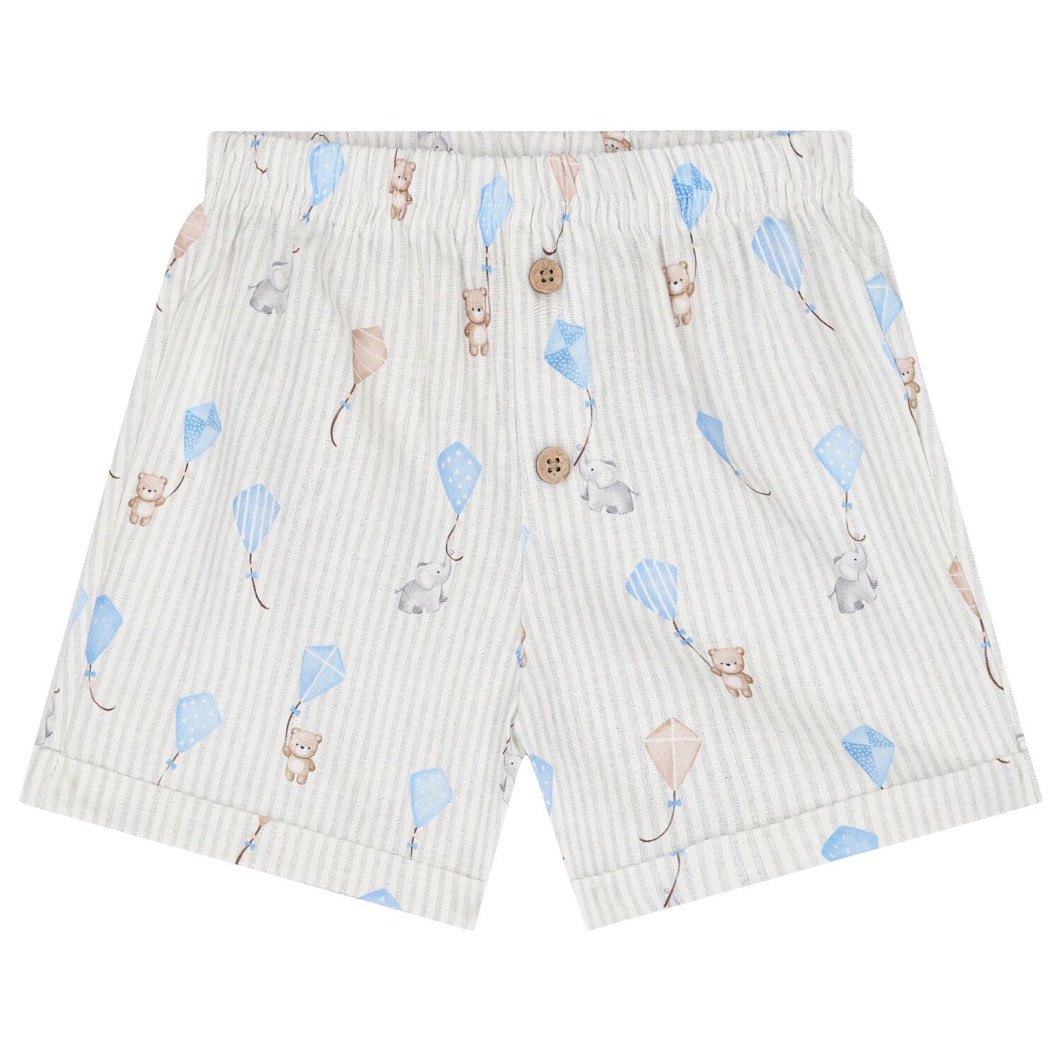 Baby Boys Blue Kite Shorts Set, 1, hi-res image number null