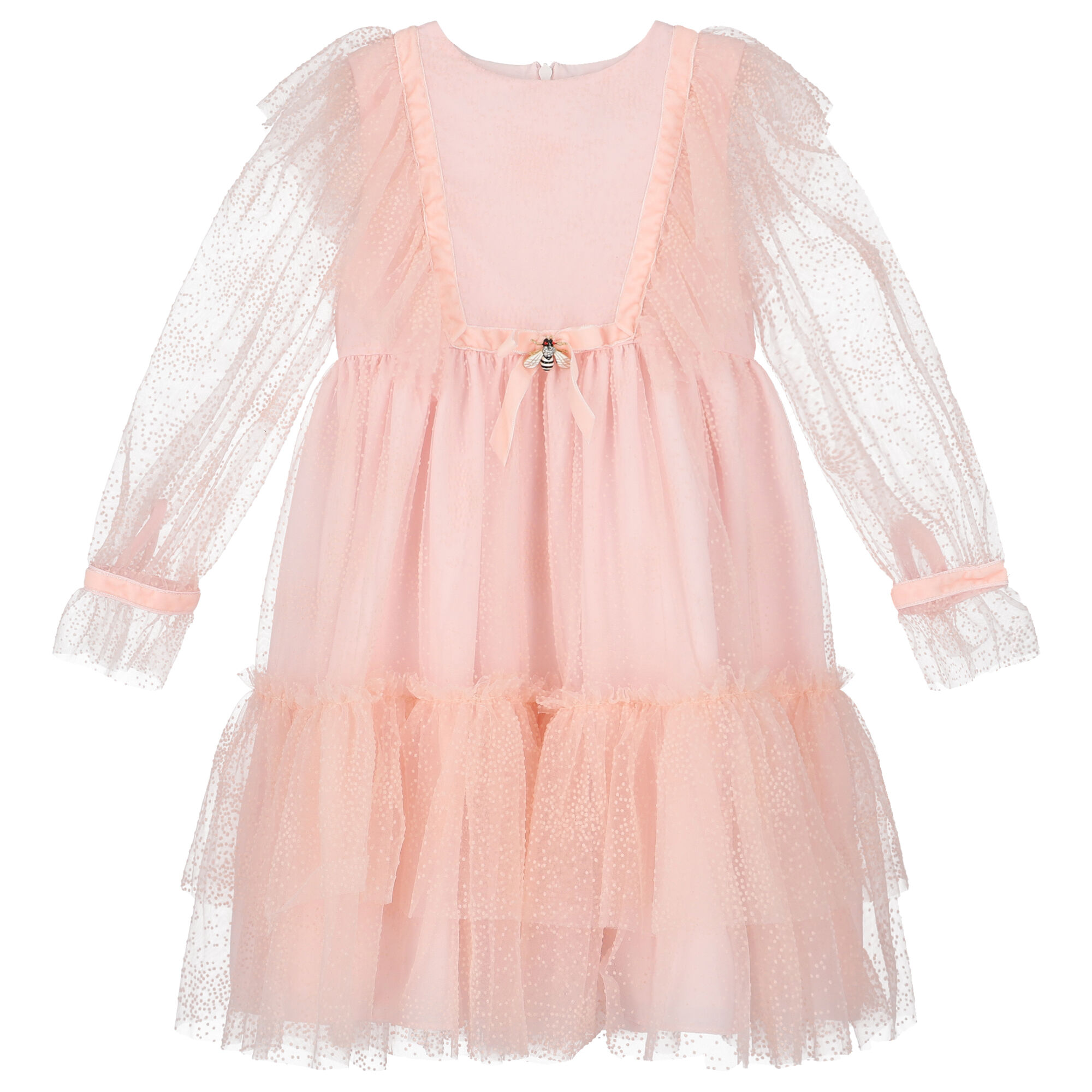 Pink tulle best sale dress