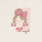 طقم رياضي للبنات باللونين العاجي والوردي (3 قطع), 2, hi-res