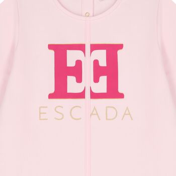 Girls Pink Logo Dress