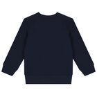Boys Navy Logo Sweatshirt, 1, hi-res