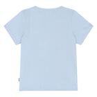 Younger Boys Blue Logo T-Shirt, 1, hi-res