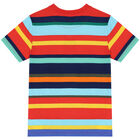 Boys Multi-Colored Striped Polo Bear T-Shirt, 1, hi-res