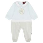 Baby Boys Blue Logo Babygrow, 2, hi-res