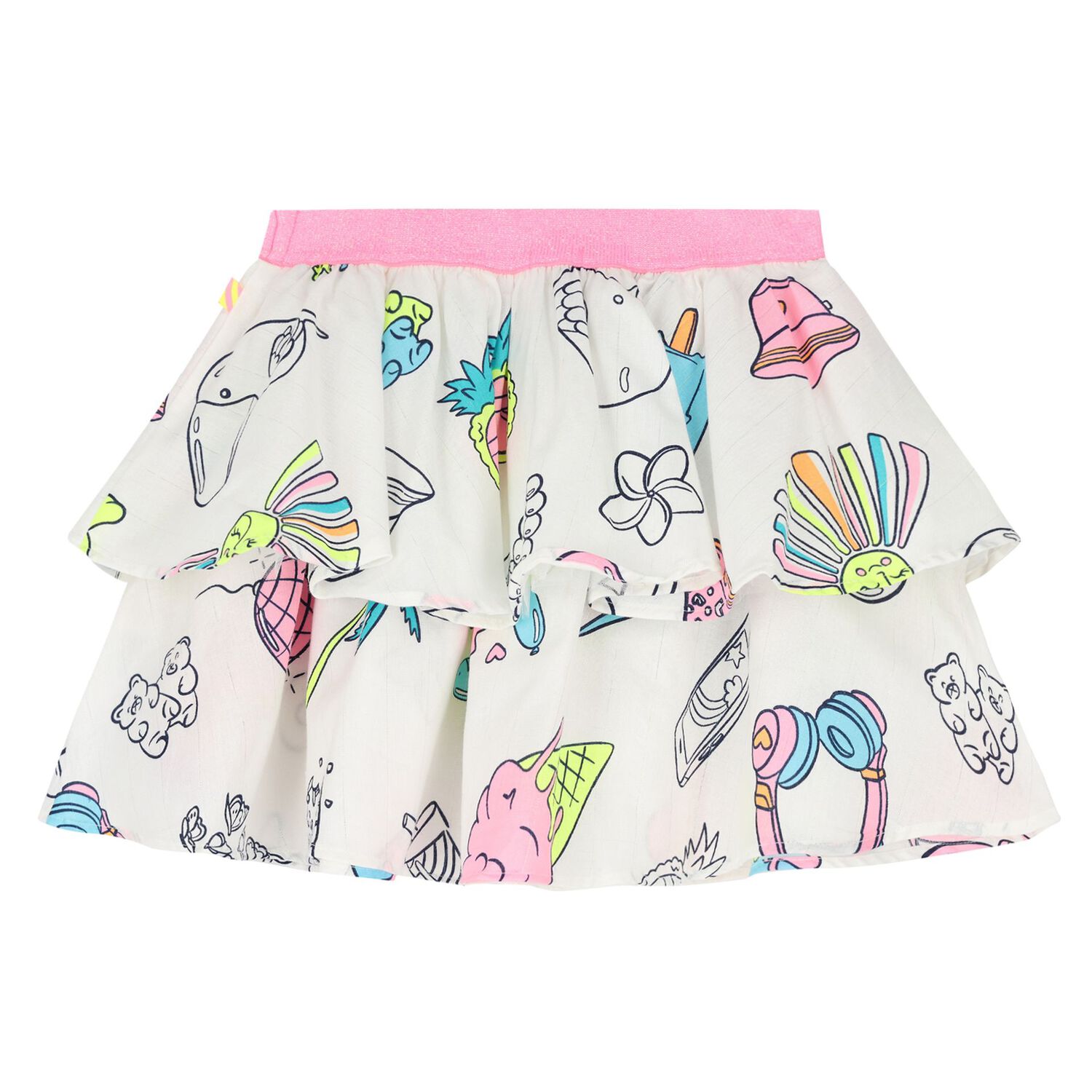 تنورة بنات باللون الابيض, 1, hi-res image number null