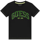 Boys Black Logo T-Shirt, 5, hi-res