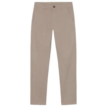 Boys Beige Trousers