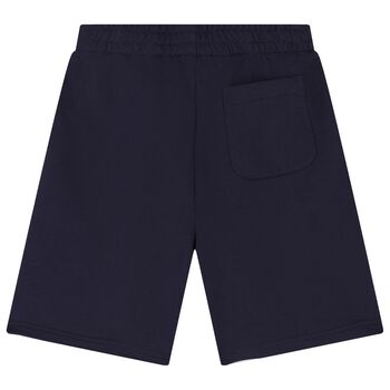 Boys Navy Blue Tiger Logo Shorts