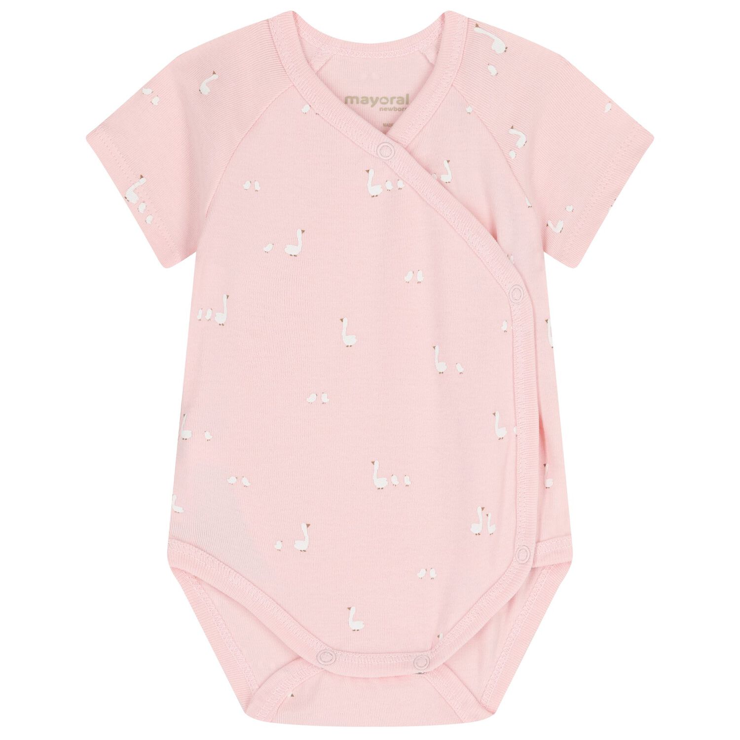 Baby Girls White & Pink Bodysuits ( 2-Pack ), 4, hi-res