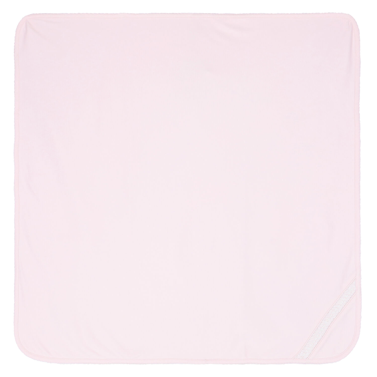 Baby Girls Pale Pink Blanket, 1, hi-res