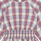 Girls Pink & Blue Check Dress, 1, hi-res