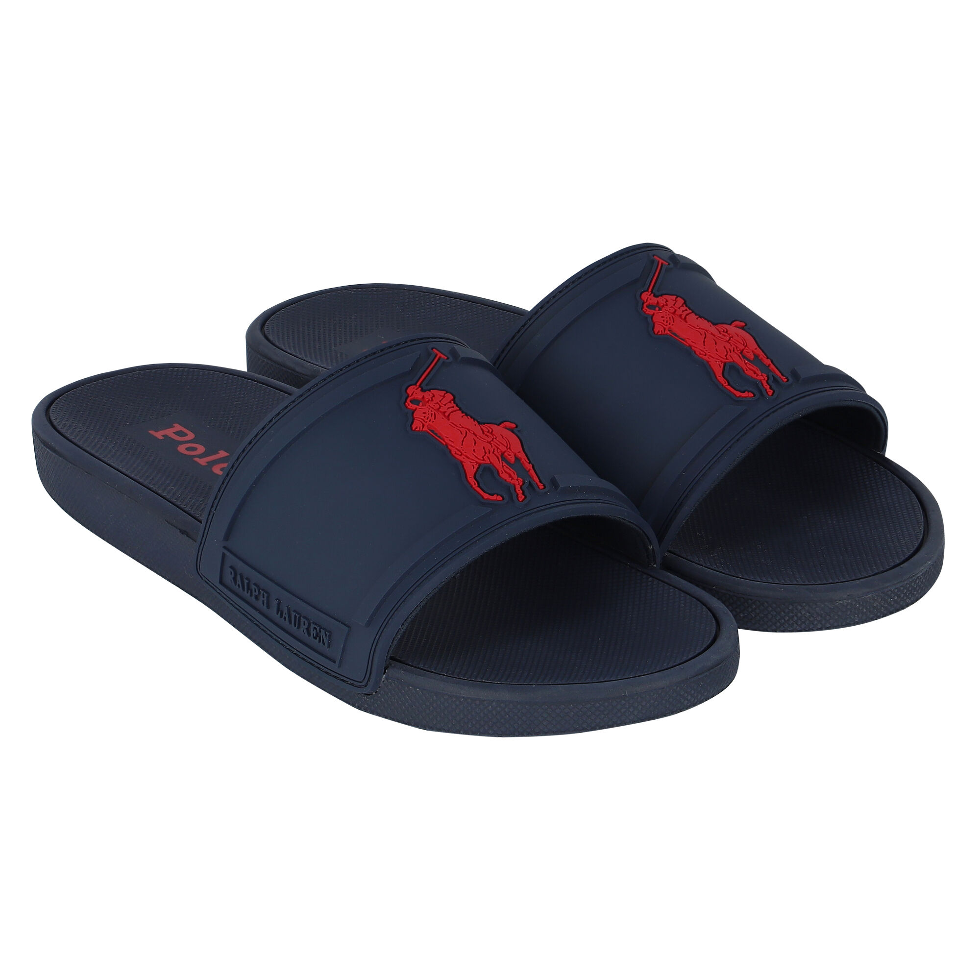 Ralph lauren sliders navy hotsell