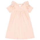 فستان بنات بالشعار  باللون وردي , 1, hi-res
