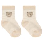 Beige & Ivory Baby Socks ( 4-Pack ), 1, hi-res
