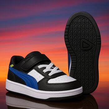 حذاء رياضي أولاد كافين 2.0 باللون الأبيض والأزرق