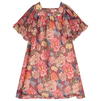  Girls Mini Me Pink Floral Dress