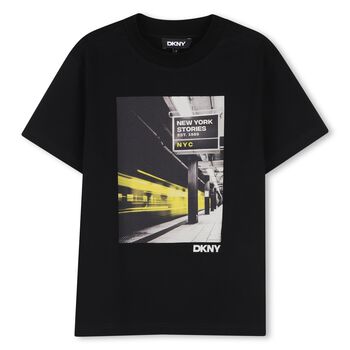 Boys Black Logo T-Shirt