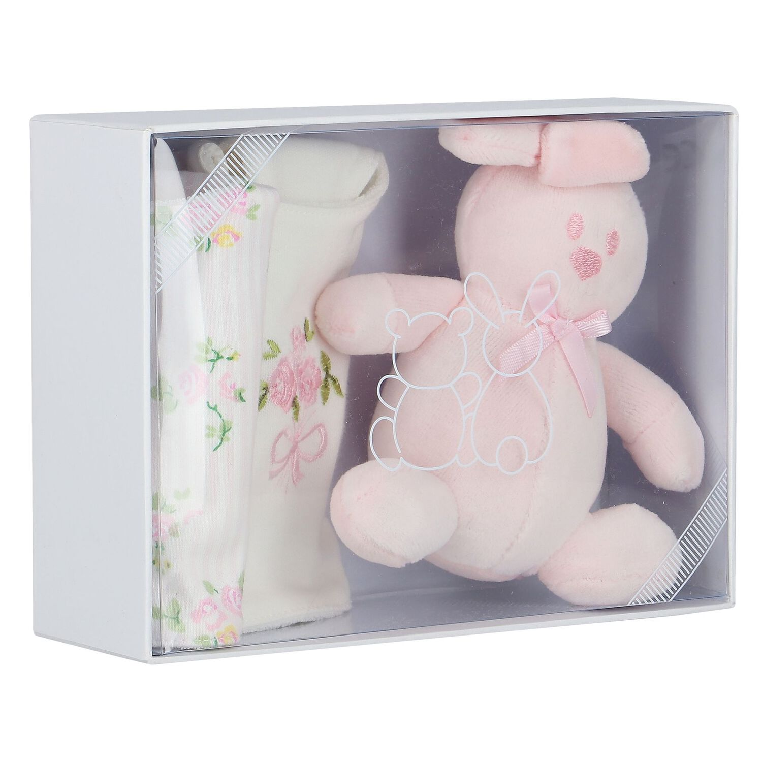 Baby Girls White & Pink Gift Set, 1, hi-res image number null