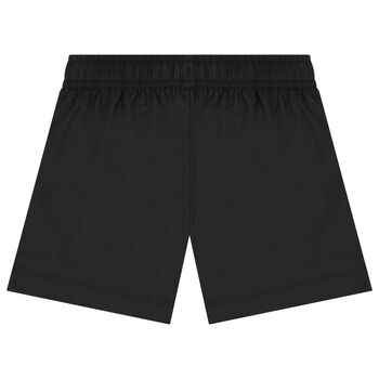 Boys Black Logo Swim Shorts