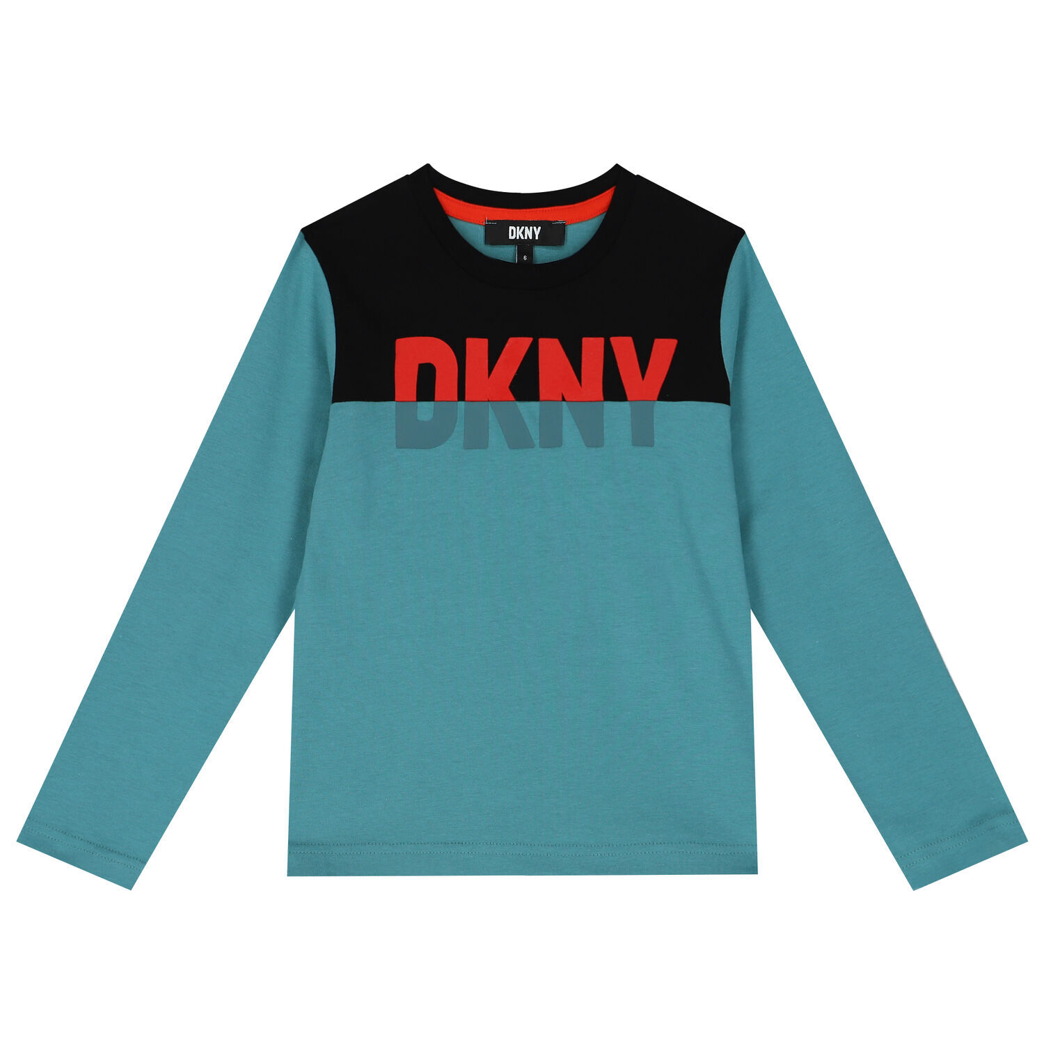 Boys Blue & Black Logo Long Sleeve Top, 1, hi-res image number null
