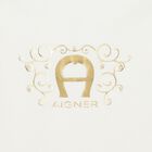 Baby Girls Ivory & Gold Logo Nest, 1, hi-res
