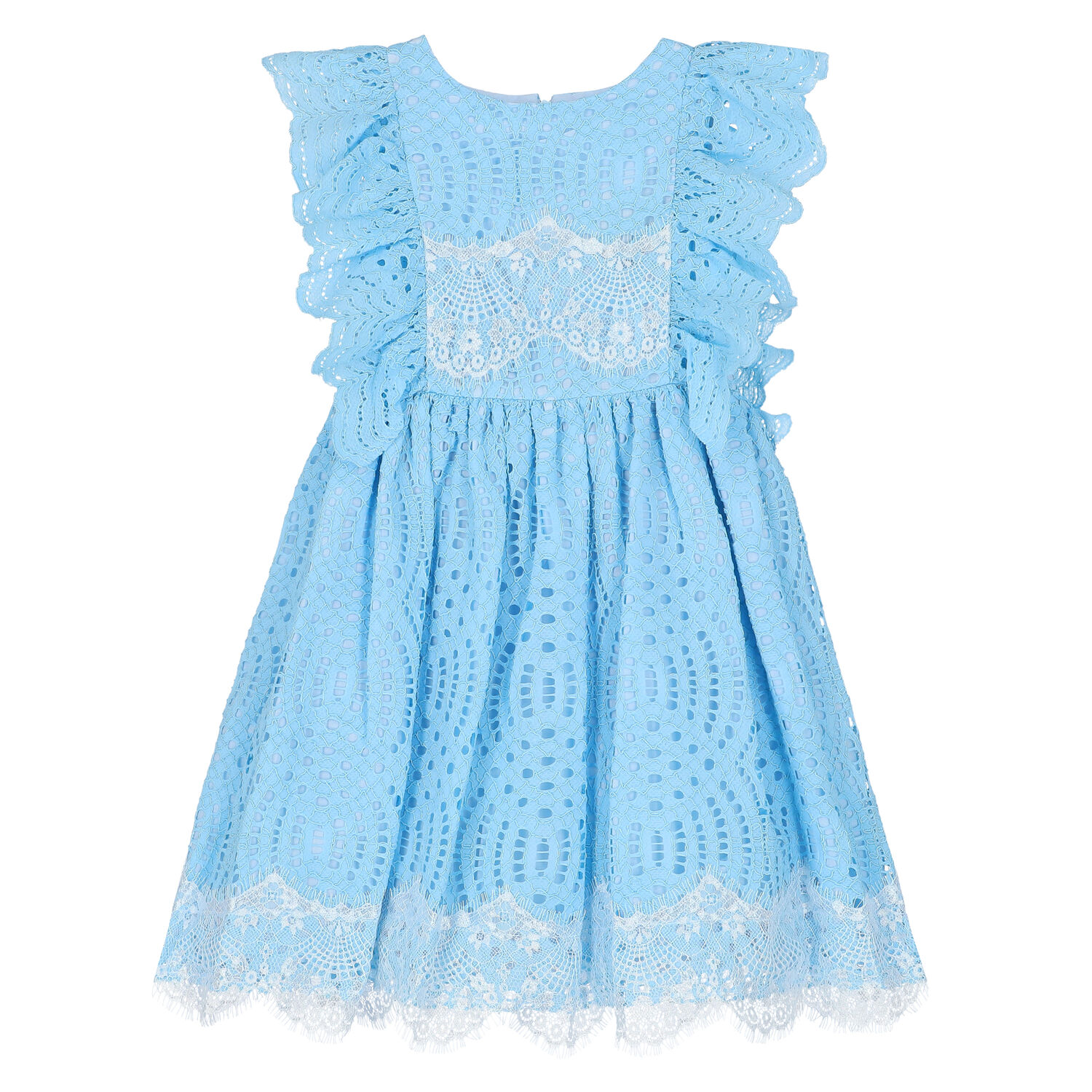 فستان دانتيل باللون الأزرق, 2, hi-res