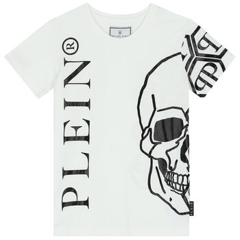 Boys White Logo T-Shirt