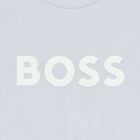 Younger Boys Mini Me Blue Logo T-Shirt, 8, hi-res