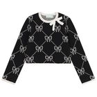 طقم تنوره محبوكه للبنات باللون الاسود , 1, hi-res