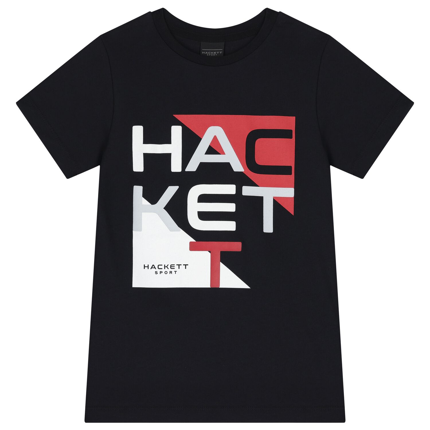 Boys Black Logo T-Shirt, 2, hi-res image number null