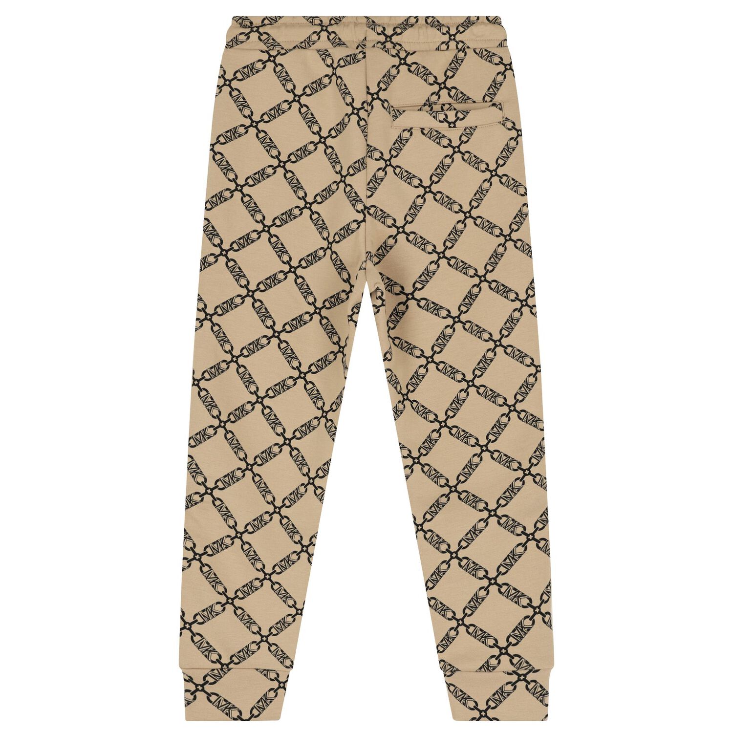 Girls Beige Logo Joggers, 1, hi-res image number null