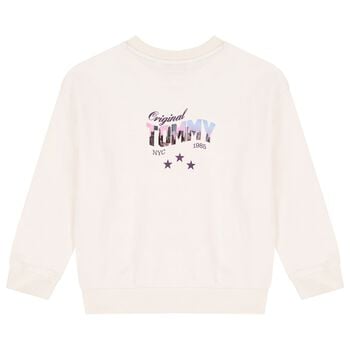Girls Ivory Logo Sweatshirt