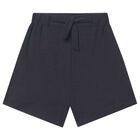 Girls Black Shorts, 1, hi-res