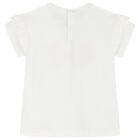 Younger Girls White & Pink  Floral Leggings Set, 1, hi-res