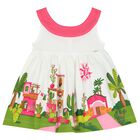 فستان بنات واسع باللون الأبيض, 1, hi-res