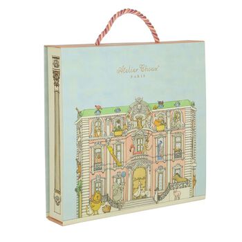 Baby Girls Ivory & Pink Carousel Babygrow Gift Set, 1 Baby Girls Ivory & Pink Carousel Babygrow Gift Set