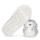 حذاء رياضى بنات بالشعار باللون الأبيض, 1, hi-res