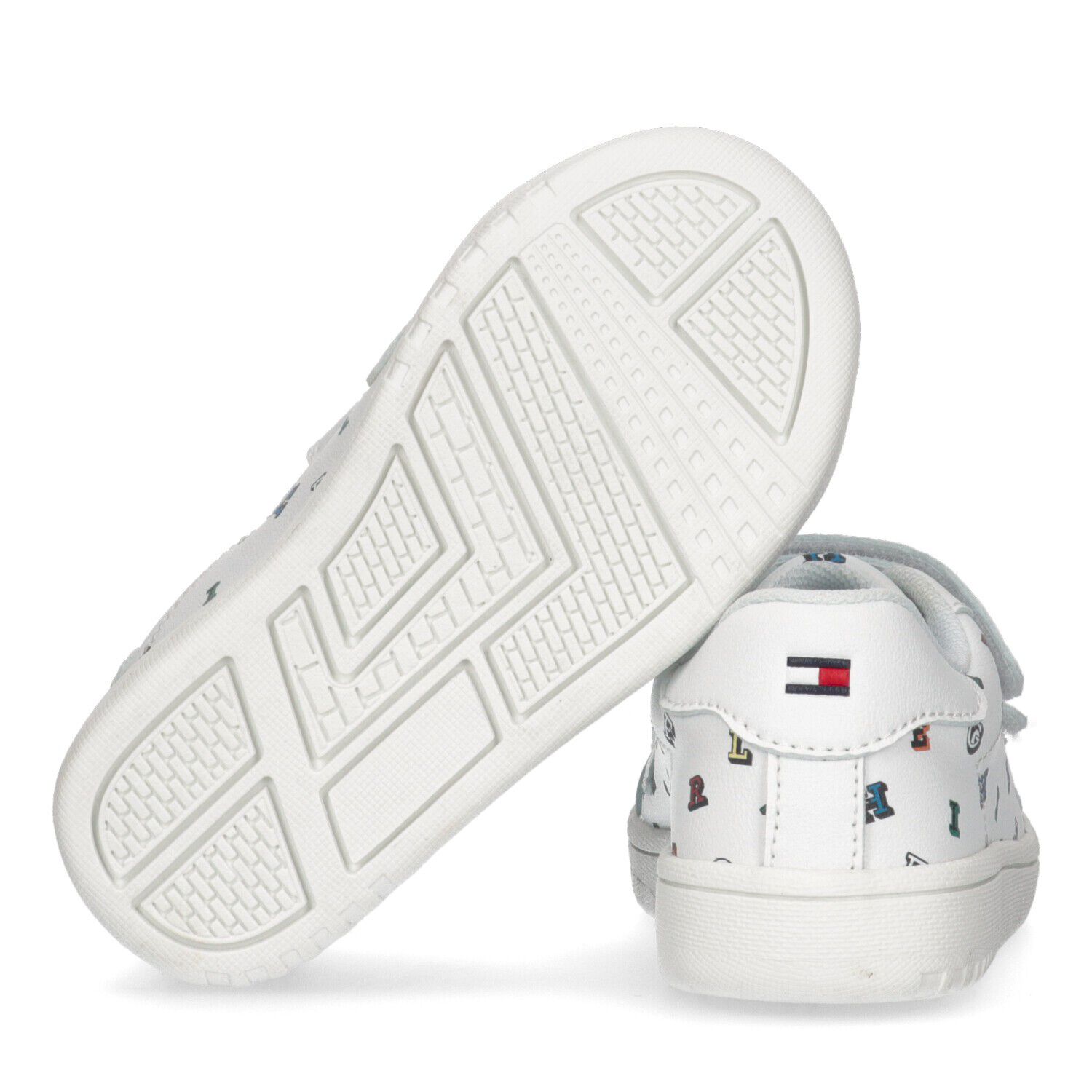 حذاء رياضى بنات بالشعار باللون الأبيض, 1, hi-res