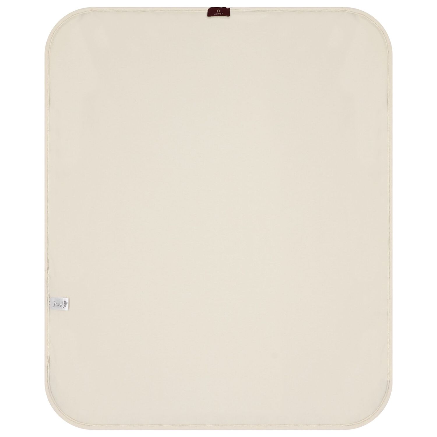 بطانية أطفال بشعار باللونين الأبيض والبيج, 1, hi-res