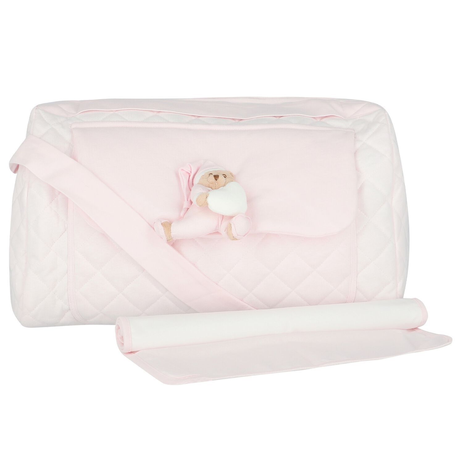 شنطة مواليد بطبعة تيدى باللون الوردى للأطفال  , 2, hi-res image number null