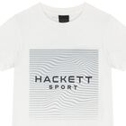 تيشيرت أولاد بالشعار باللون الأبيض, 2, hi-res