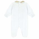 Baby Girls White Geo Map Babygrow, 1, hi-res